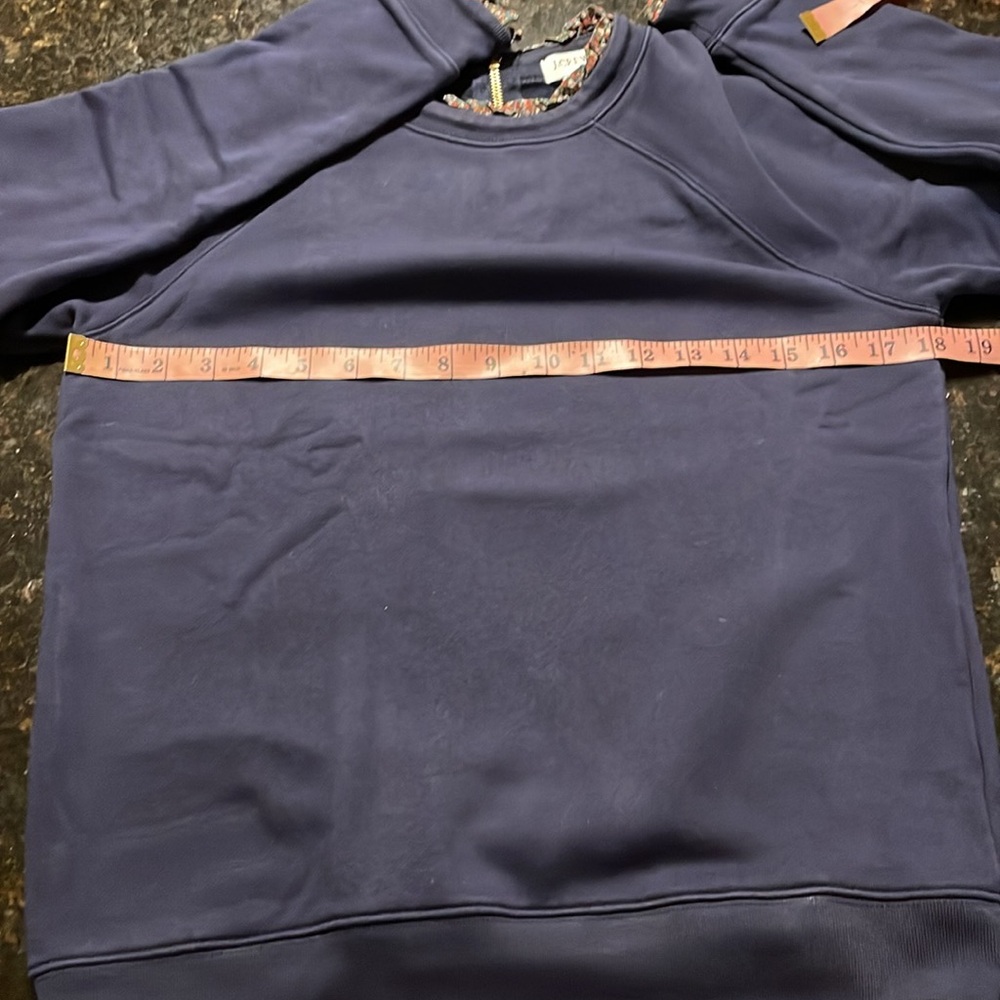 J. Crew Ruffle-Neck Sweatshirt Size Small - Picture 9 of 10